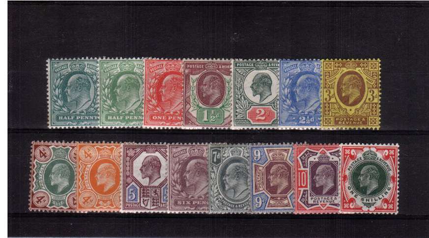 view larger image for SG 215-314 (1902) - Edward 7th<br/>
Simplified set of fifteen different