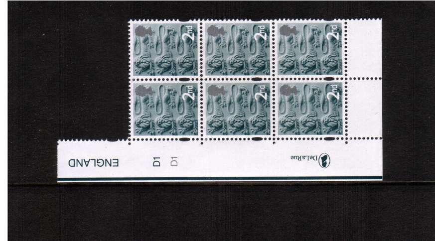 view larger image for SG EN6 (14 Oct 2003) - 2nd in a superb unmounted mint cylinder block of six showing cylinder numbers<br/>TYPE II