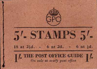 British Stamps George 6th Booklets Item: view larger image for SG BD28-48 (1943) - 5/- Booklet<br/>
Dated October 1950