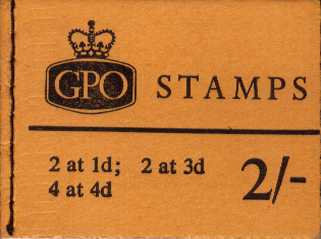 British Stamps QE II Stitched Pre Decimal Booklets Item: view larger image for SG N27p (1967) - 2/- Booklet<br/>
PHOSPHOR - Dated January 1967