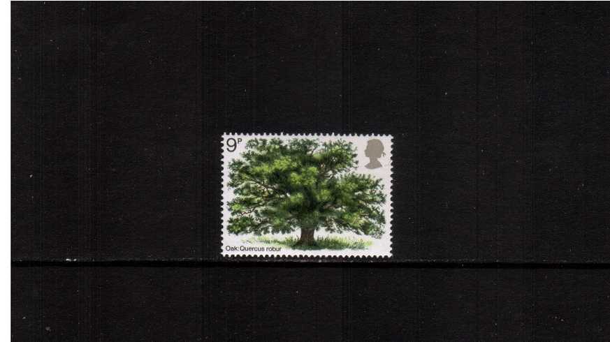 view larger image for SG 922y (1973) - British Trees - 9p single  showing <b>''PHOSPHOR OMITTED'' </b>superb unmounted mint.
<br/><b>X4X</b>