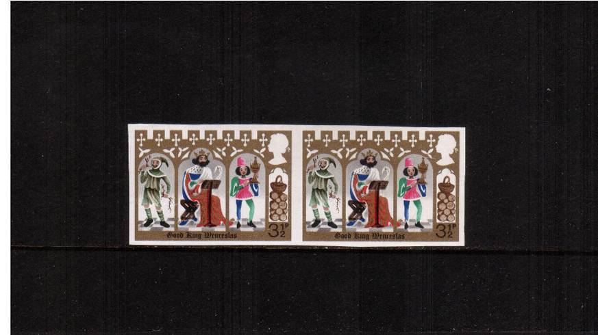 view larger image for SG 948a (1973) - Christmas<br/>
The 3½p stamp in a superb unmounted mint horizontal <b>IMPERFORATE</b> pair.<br/>
SG Cat £350
<br/><b>ERRX</b>