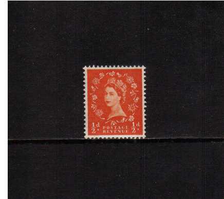 view larger image for SG 515 (1953) - ½d Orange-Red