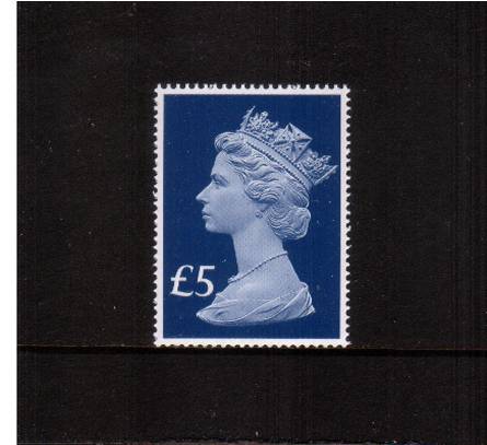 view larger image for SG U3920 (6 Feb 2017) - £5 Ultramarine<br/>
65th Anniversary of Accession of Queen Elizabeth II 
