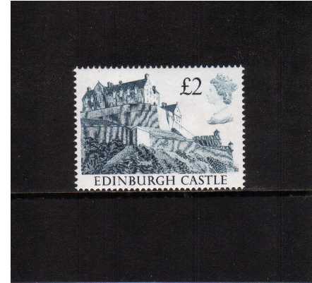 view larger image for SG 1412 (18 Oct 1988) - £2 Indigo - 'White Head' Castle