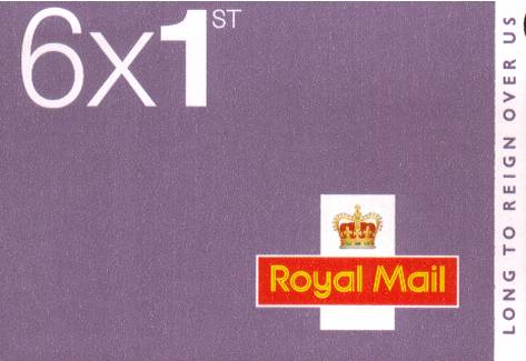 British Stamps Self Adhesive Booklets Item: view larger image for SG MB14 (2015) - Long to Reign Over Us<br/>
Containing U3745x6