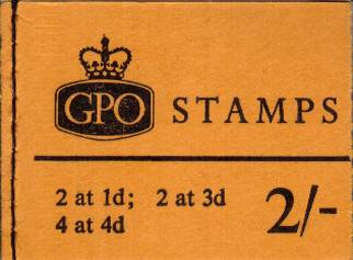 British Stamps QE II Stitched Pre Decimal Booklets Item: view larger image for SG N27 (1967) - 2/- Booklet<br/>
Dated January 1967
<br/><b>QJK</b>