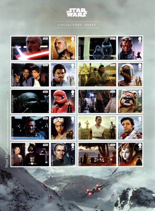 view larger image for SG LS120 (2019) - Star Wars<br/>
The Collectors Sheet