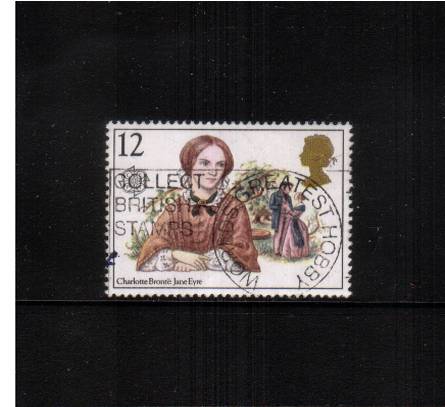 view larger image for SG 1125Ea (1980) - EUROPA - Famous Authoresses the 12p stamp superb fine used showing the <b>MISSING 'p'  IN VALUE</b> A famous error!<br/><b>QDQ</b>