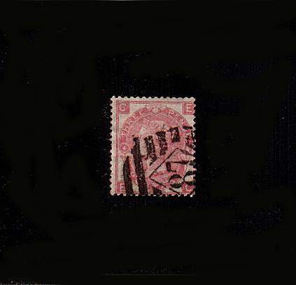 view larger image for SG 92 (1865) - 3d Rose from Plate 4 lettered 'E-C' watermark Emblems<br/>A fine used stamp with a couple of short perfs at left
<br/>
SG Cat £250
<br><b>QEQ</b>