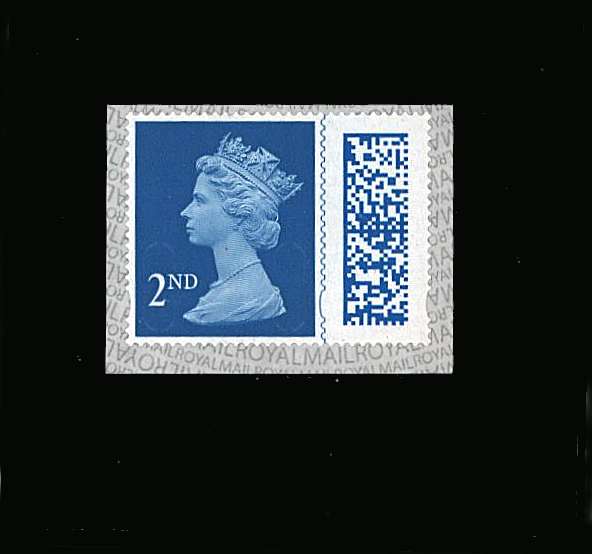 view larger image for SG V4500 (2021) - 2nd Class - Bright Blue<br/>
<b>SOURCE CODE: MBIL  - DATE: M21L - BARCODED</b><br/>
Walsall - Photogravure and Digital - Self Adhesive<br/>
Business Sheet Stamp - Broken Slits<br/>
<b>repeating ROYAL MAIL wording on backing paper</b<br/><br/>