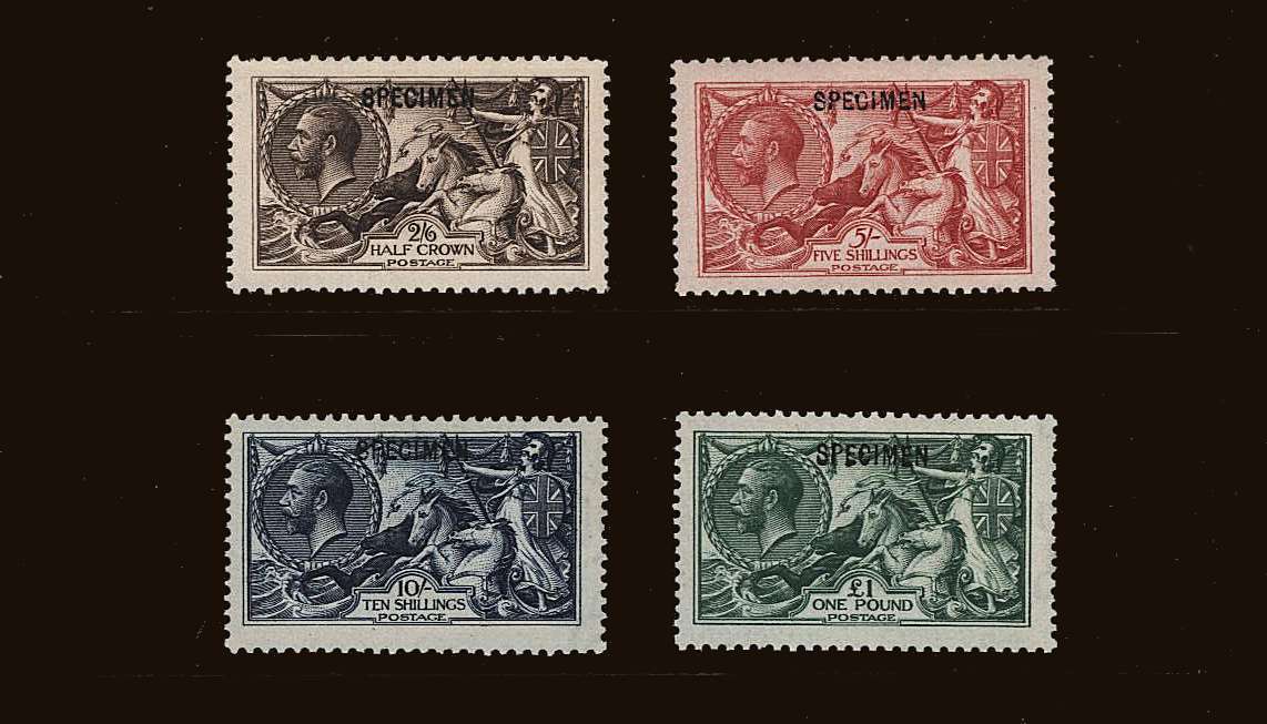 View British Stamp Random Selection: SG 399s-403s - 1913