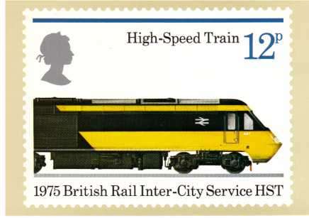 view larger image for PHQ No.12 (1975) - Trains<br/>
Set of four cards with very minor faults
