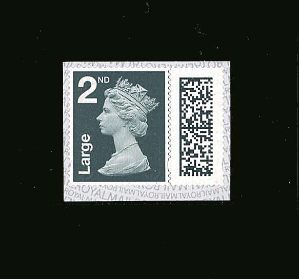 view larger image for SG V4512 (1 Feb 2022) - 2nd Class - LARGE - Grey Green<br/>
<b>SOURCE CODE: MFIL  - DATE: M22L</b><br/>
ISP Walsall - Gravure - Self Adhesive<br/>
Booklet Stamp   - Broken Slits