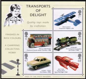 view larger image for SG MS2402 (18 Sept 2003) - Classic Transport Toys minisheet