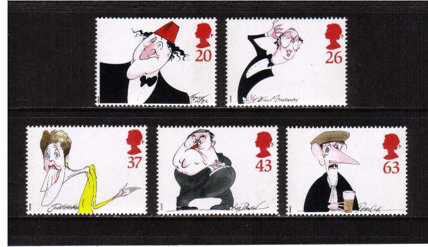 view larger image for SG 2041-2045 (1998) - British Comedians<br/>set of five