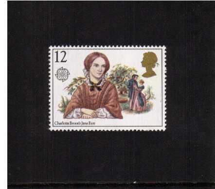 view larger image for SG 1125Ea (1980) - EUROPA - Famous Authoresses the 12p stamp superb unmounted mint showing the <b>MISSING 'p'  IN VALUE</b> A famous error!