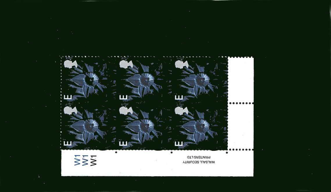 view larger image for SG W85 (1999) - ''E'' Europe Multicoloured<br/>
in a superb unmounted mint cylinder block of six showing
Cylinder W1 W1 W1