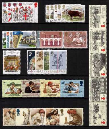 view larger image for Commemorative Year Sets -  (1984) - <BR/>
9 Sets - 36 stamps