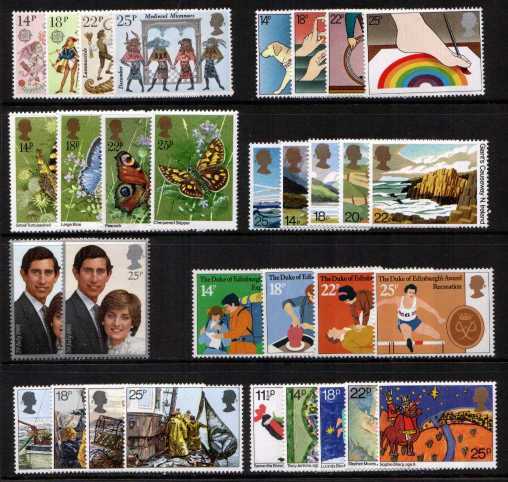 view larger image for Commemorative Year Sets -  (1981) - <BR/>
8 Sets - 32 stamps