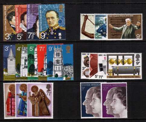 view larger image for Commemorative Year Sets -  (1972) - <BR/>
6 Sets - 21 stamps