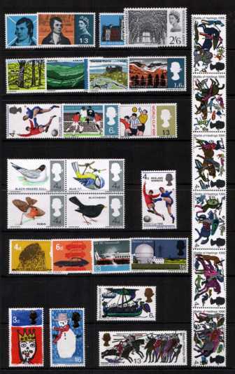 view larger image for Commemorative Year Sets -  (1966) - <BR/>
9 Sets - 30 stamps