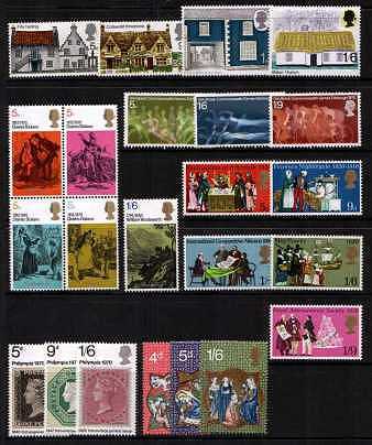view larger image for Commemorative Year Sets -  (1970) - <BR/>
6 Sets - 23 stamps