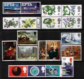 view larger image for Commemorative Year Sets -  (1967) - <BR/>
6 Sets - 19 stamps