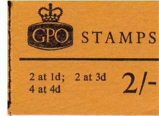 British Stamps QE II Stitched Pre Decimal Booklets Item: view larger image for SG N31p (1968) - 2/- Booklet <br/>PHOSPHOR - January 1968<br/><b>QJK</b>