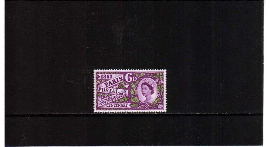 view larger image for SG 636 (1963) - Paris Postal Conference single