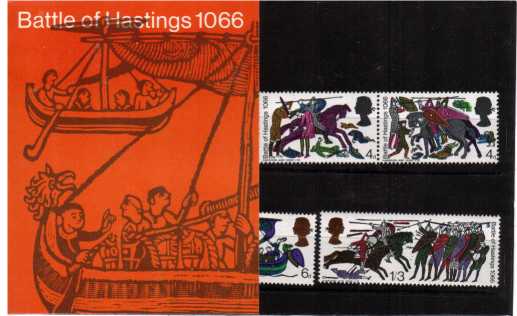 Stamp Image: view larger back view image for Battle of Hastings