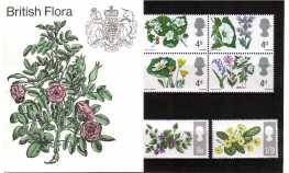 Stamp Image: view larger back view image for British Flowers - Ordinary