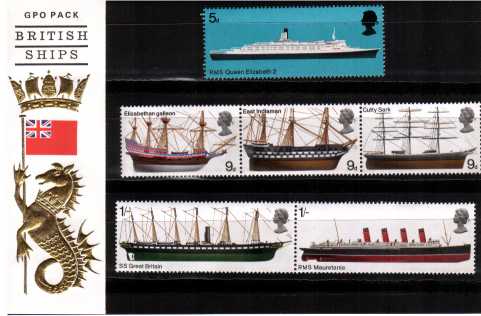 Stamp Image: view larger back view image for British Ships<br/>normal pack dated 17th January
<br/><b>Pack: 5</b>