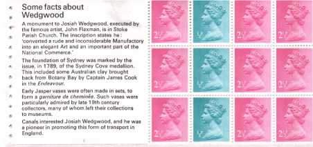 view larger image for SG X841o (24 May 1972) - from: DX1 -'Story of Wedgewood' - ½px3, 2½px9 -good perforations
