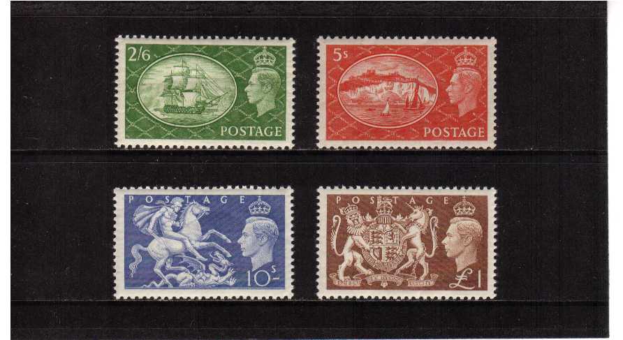 view larger image for SG 509-512 (1951) - George 6th<br/>'Festivals'  High values set of four