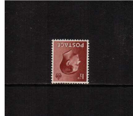 view larger image for SG 459Wi (1936) - 1½d Chestnut with WATERMARK INVERTED