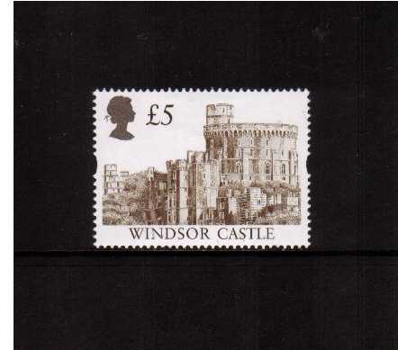 view larger image for SG 1996 (29 July 1997) - £5 Deep Brown & Gold 'Gold Head' Castle - Printed by Enschedé