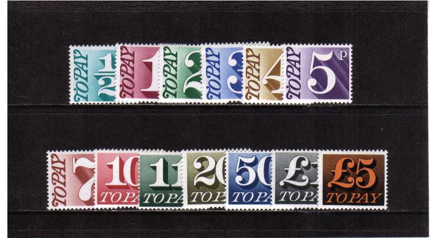 view larger image for SG D77-D89 (1970) - Postage Due set of thirteen