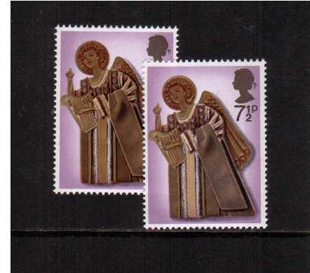view larger image for SG 915a (1972) - Christmas  the 7½p stamp superb unmounted mint showing <b>OCHRE OMITTED</b> affecting the middle panel of the robe. SG Cat £250<br/><b>XZX</b>
