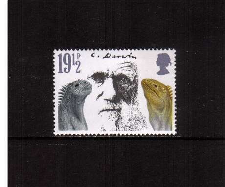view larger image for SG 1176 (1982) - 19½p - Charles Darwin -  Marine Iguanas<br/>commemorative odd value