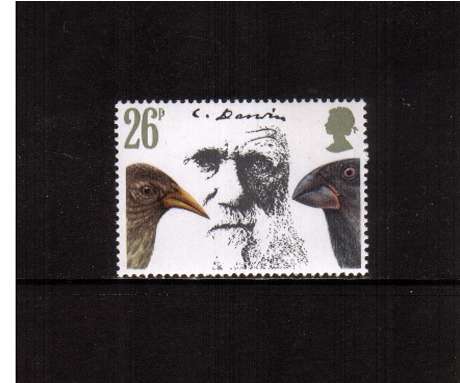 view larger image for SG 1177 (1982) - 26p - Charles Darwin - and Finch <br/>commemorative odd value