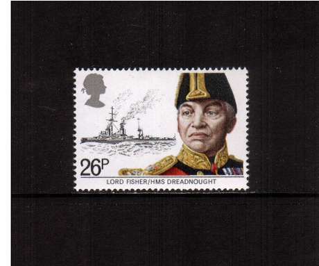 view larger image for SG 1190 (1982) - 26p - Maritime Heritage  -  Lord Fisher<br/>commemorative odd value