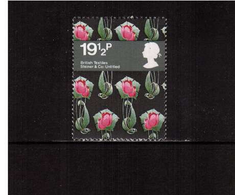 view larger image for SG 1193 (1982) - 19½p - British Textiles  - Steiner and Co
<br/>commemorative odd value