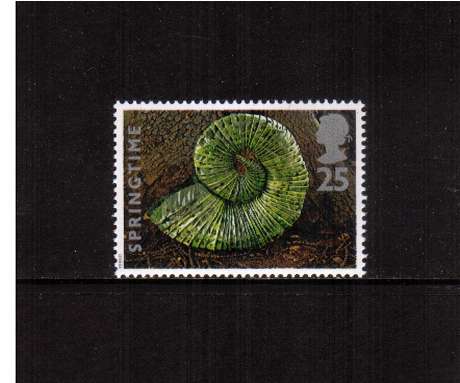 view larger image for SG 1854 (1995) - 25p - Four Seasons - Springtime -     Chestnut leaves
<br/>commemorative odd value