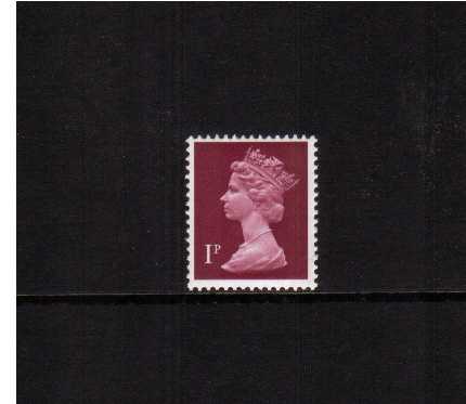 view larger image for SG X844 (1971) - 1p Crimson - 2 Bands - PVA Gum