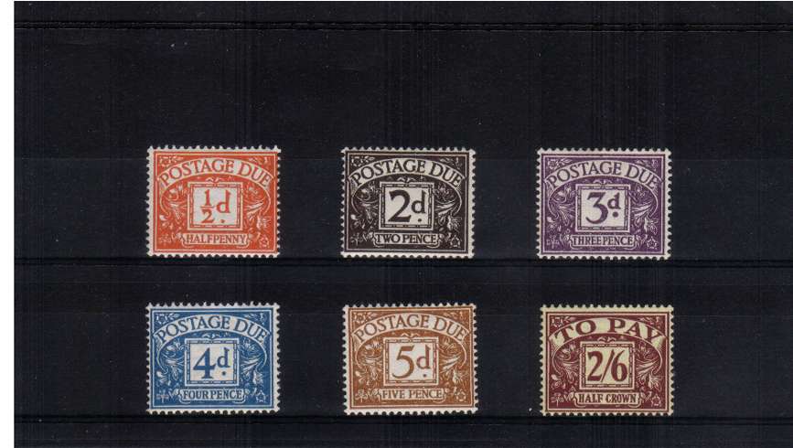 view larger image for SG D40-D45 (1954) - Tudor Crown watermark set of six superb unmounted mint.