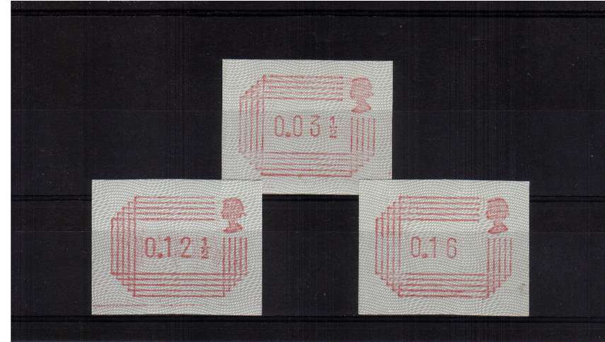 view larger image for SG mentioned (1984) - 3½p-16p Superb unmounted mint set of three