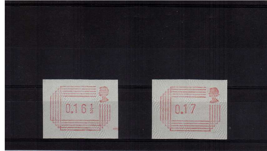 view larger image for SG mentioned (1984) - 16½ -17p Superb unmounted mint set of two.